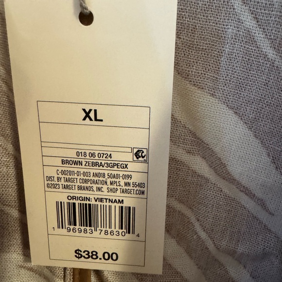 a new day Brown and Cream Zebra-Print Linen Blazer - Picture 3 of 6